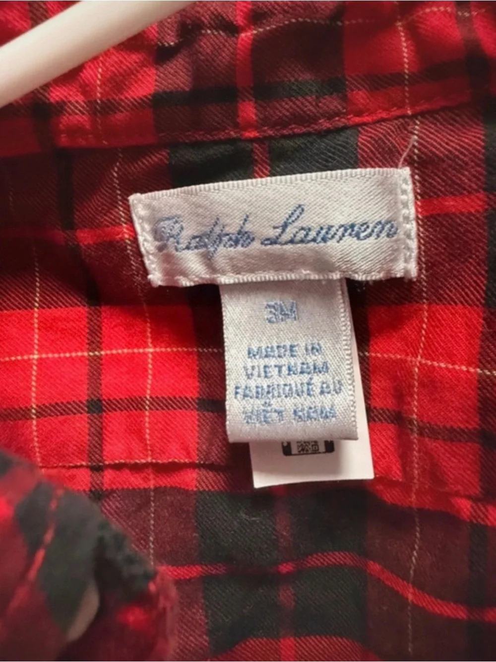 Ralph Lauren Red and Black Plaid Button-Front Kids Dress